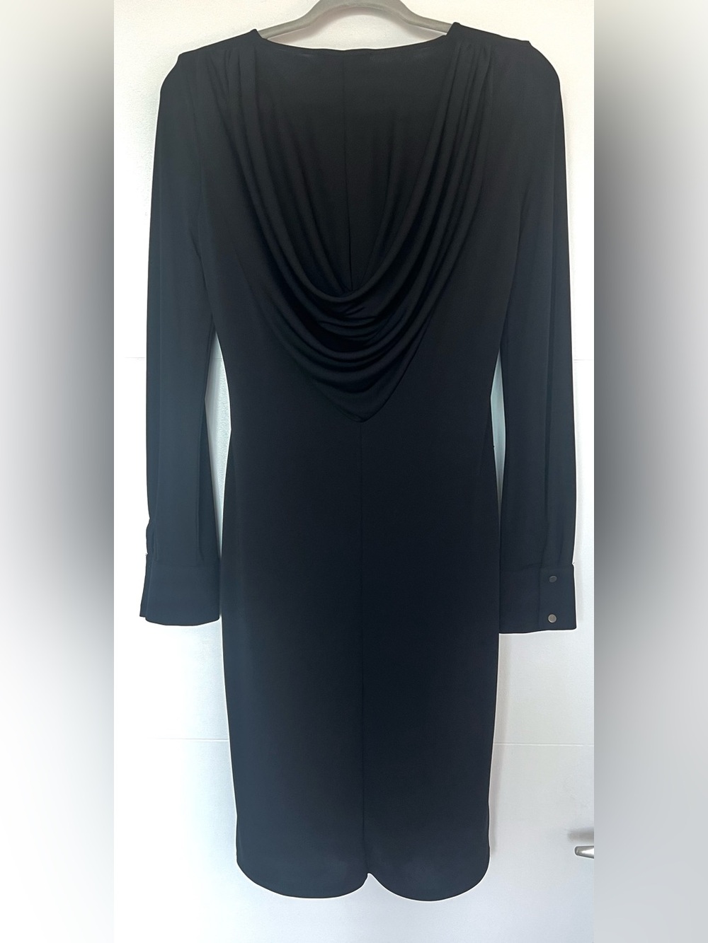 Alain Murati Paris Drape Cowl Back Knit Dress M - EUC